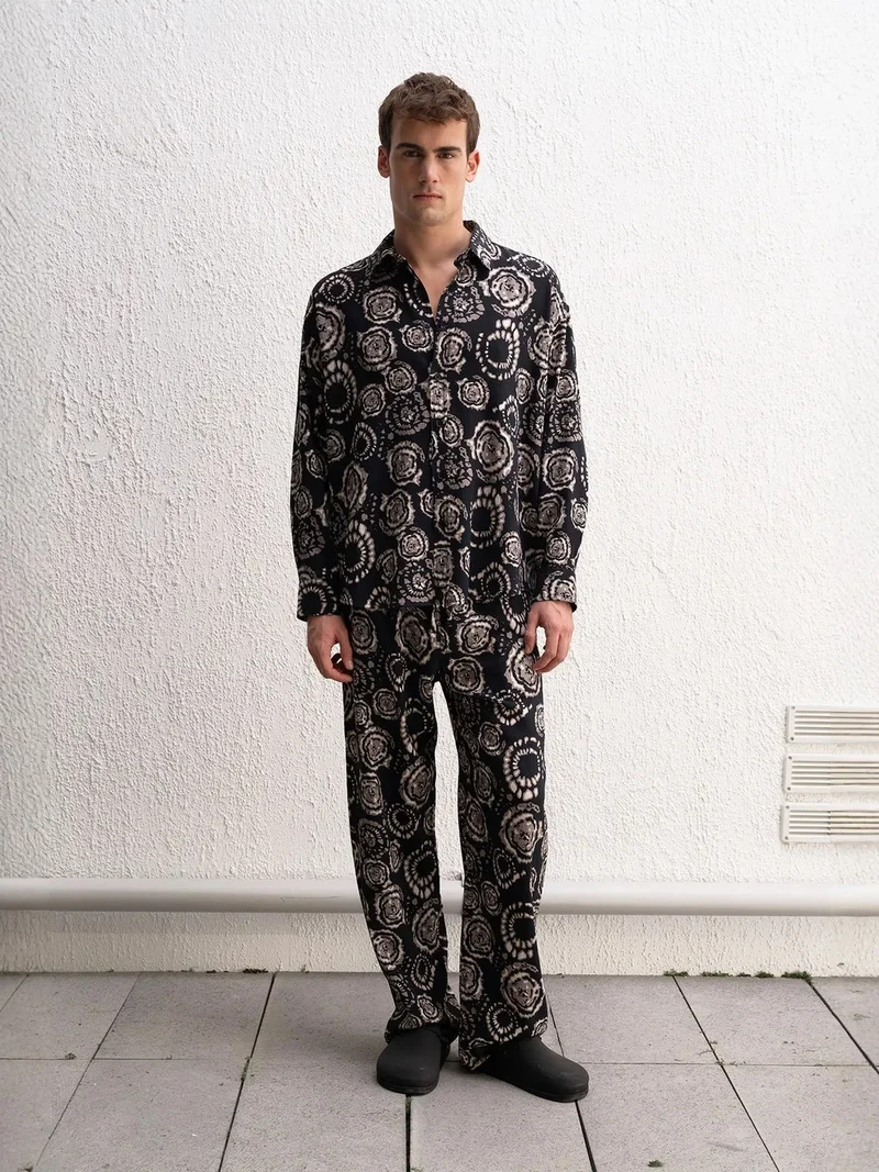 Giesto GIESTO Wide Leg Relaxed Fit Pants